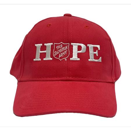 Cap Red with Embroidered Hope