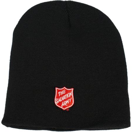 Knit Beanie with Shield