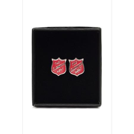 Cufflinks Red Shield