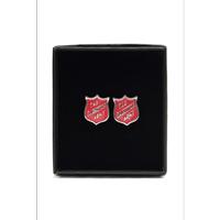 Cufflinks Red Shield