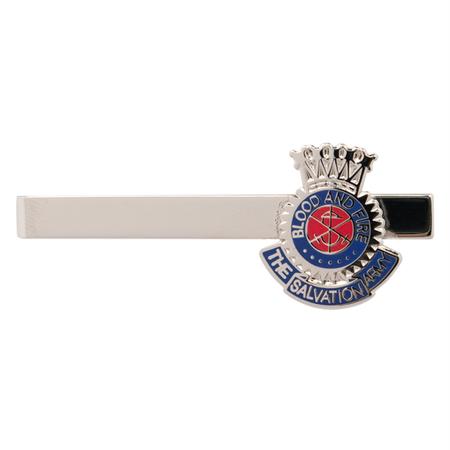 Tie Bar Silver with Crest