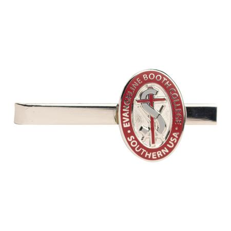 Tie Bar Silver EBC Logo Burgundy