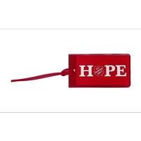 Luggage Tag Red W/Hope