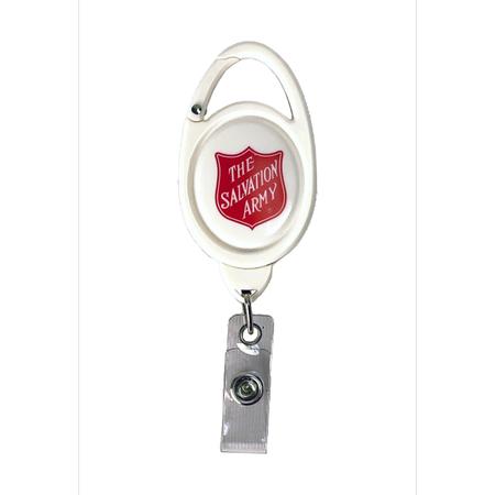 Badge Holder White w/Shield