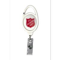 Badge Holder White w/Shield