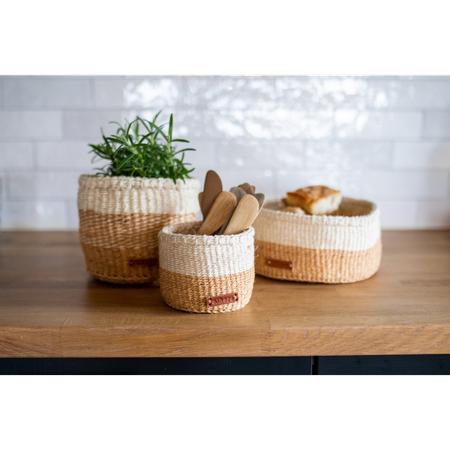 Others Sisal Basket Beige Medium