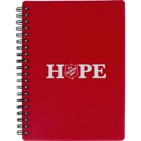 Small Red Notebook with Hope Logo