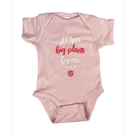 Onesie Pink Big Plans 6m - Final Sale
