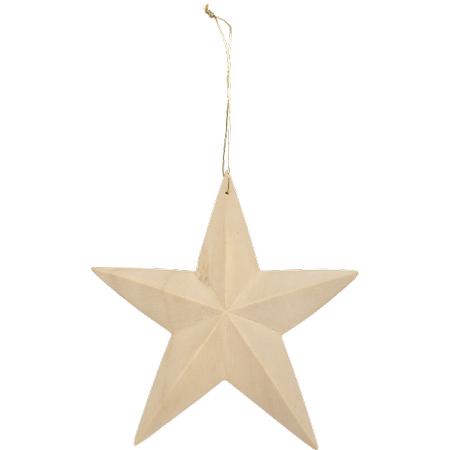 Ornament Wooden Star