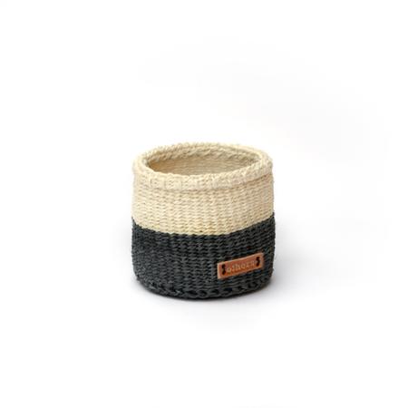 Others Sisal Basket Black Small