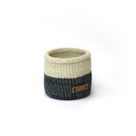 Others Sisal Basket Blue Small
