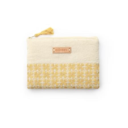 Others Embroidered Purse Medium Yellow