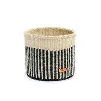 Others Sisal Basket Black/White Stripes