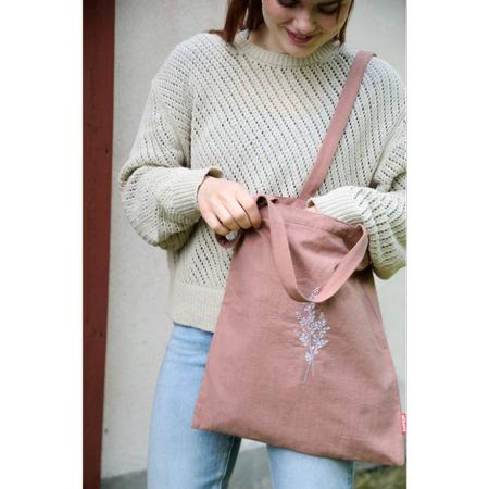 Others Embroidered Tote Terracotta