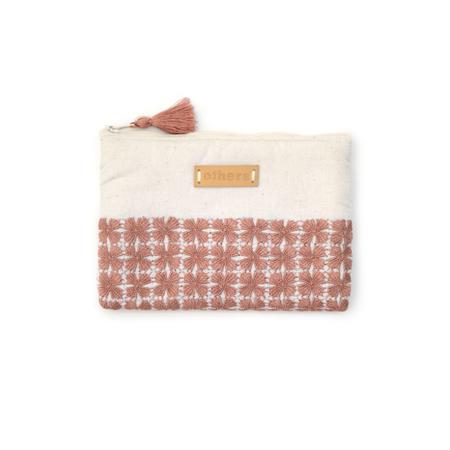 Others Embroidered Purse Medium Terracotta