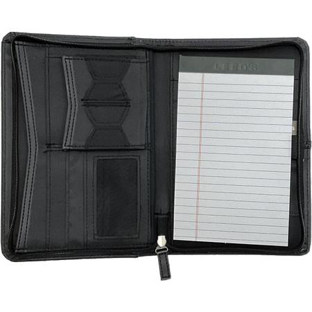 Padfolio Small Black with Shield