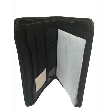 Padfolio Black With Shield Deboss