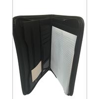 Padfolio Black With Shield Deboss