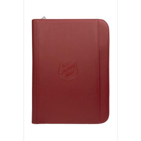 Padfolio Red with Shield Deboss