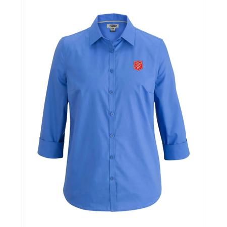 Shirt Ladies 3/4 Sleeve French Blue