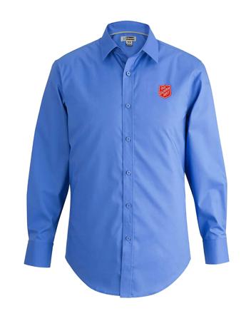 Shirt LS French Blue W/Shield