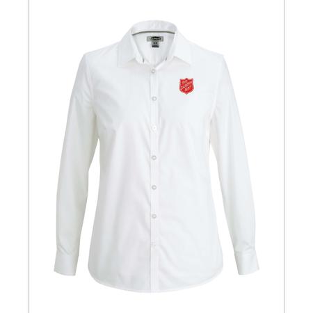 Shirt Ladies Long Sleeve White 3x Clearance