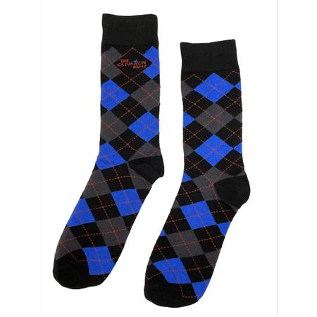 Socks Black Argyle TSA