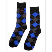 Socks Black Argyle TSA