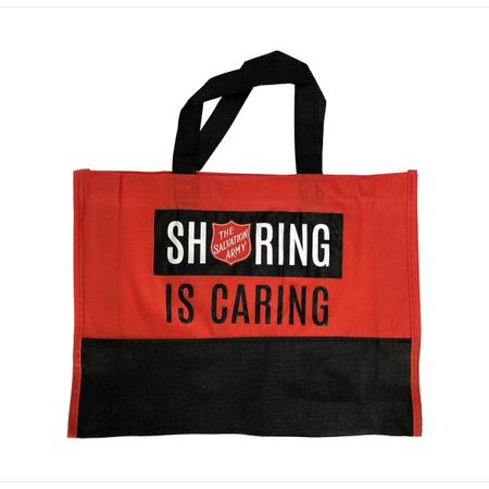 Tote Red Non Woven Sharing Is Caring
