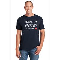 Tshirt God Is Good Navy 3x (Item #GFTSGIGN6)