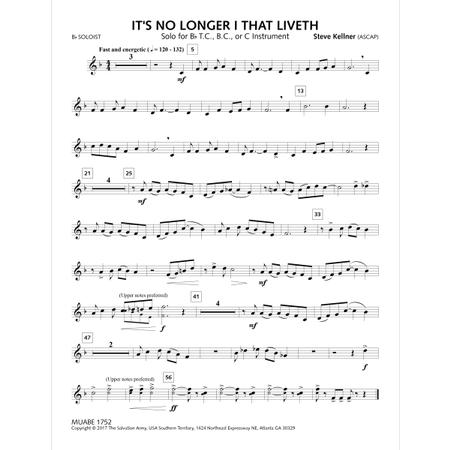 It’s No Longer I That Liveth