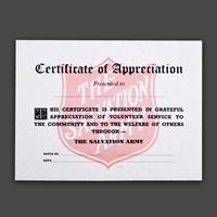 Certificate of Appreciation with Shield (Pack 10)
