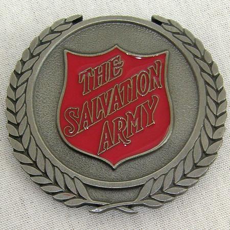 Red Shield Medallion 2in