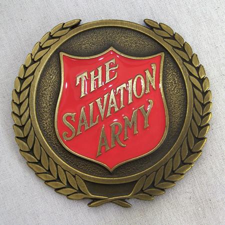 Red Shield Medallion 3in
