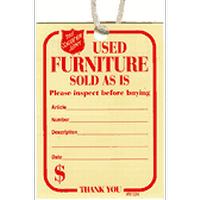 Small TSA ARC Furniture String Tag ( One pack of 1000)