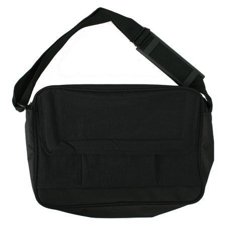 Black Foldover Tote Plain