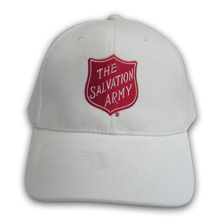 Cap White W Red Shield