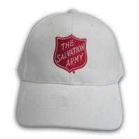 Cap White W Red Shield
