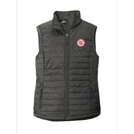 EDS Puffy Vest Women Gray