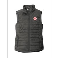Eds Puffy Vest Women Gray Large (Item #UNEDSWGV3)