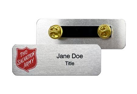 Name Badges- Silver/Double Clutch