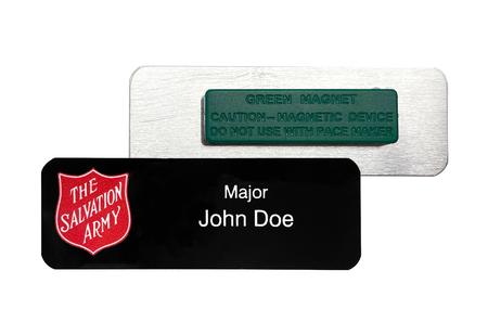 Name Badges- Black/Magnetic Back