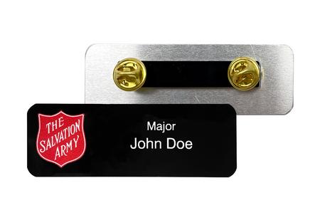Name Badges- Black/Double Clutch