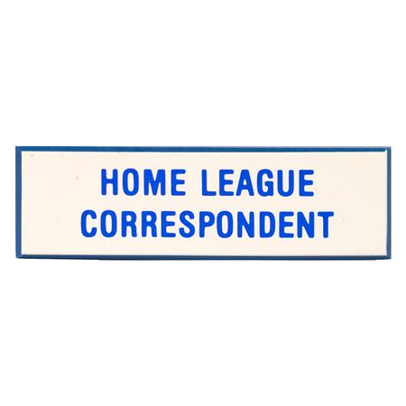 Home League Correspondent
