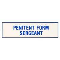 Penitent Form Sergeant