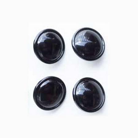 Buttons Mens Tunic Black Pkg 4