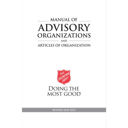 Manual Of Advisory Organizations & Articles Of Organization 2022 Edition