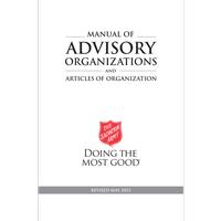 Manual Of Advisory Organizations & Articles Of Organization 2022 Edition