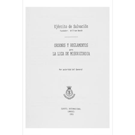 Orders and Regulations for The League of Mercy Span