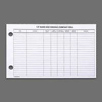 Roll Sheet Yp Band Singing